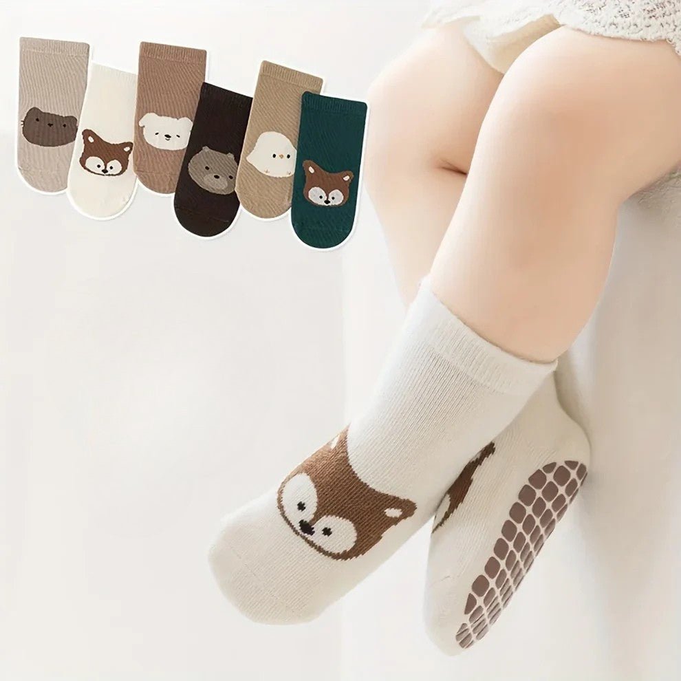 Lot de chaussettes bébé antidérapantes enfant