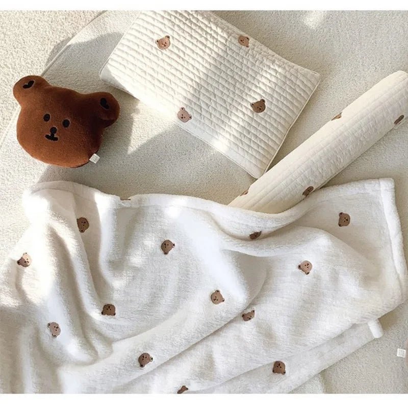 Couverture douce pour bébé ourson