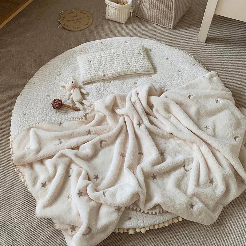Couverture en flanelle douce pour bébé