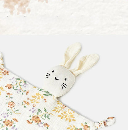 Doudou bébé en mousseline de coton doux