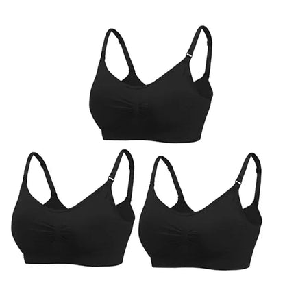 Lot de 3 Soutiens-Gorge d'Allaitement noir
