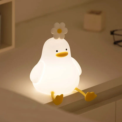 Veilleuse LED en silicone pour bébé | Commande Tactile - Baby Daisy